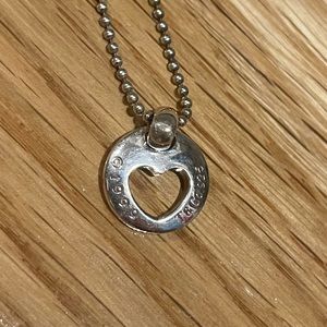 Tiffany & Co. 1999 heart cut-out pendant